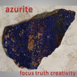 AZURITE crystal stone mineral rock 02 COMMUNICATION focus CHAKRA